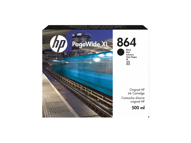 HP 864 Ink Cartridge Black 500ml