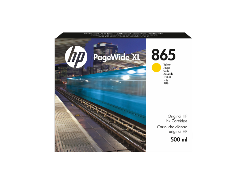 HP 865 Ink Cartridge Yellow 500ml
