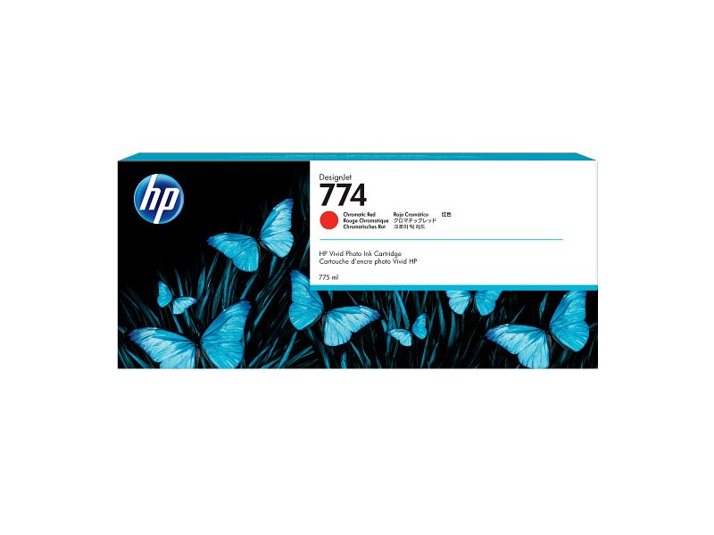 HP 774 Ink Cartridge Chromatic Red Cartridge 775ml
