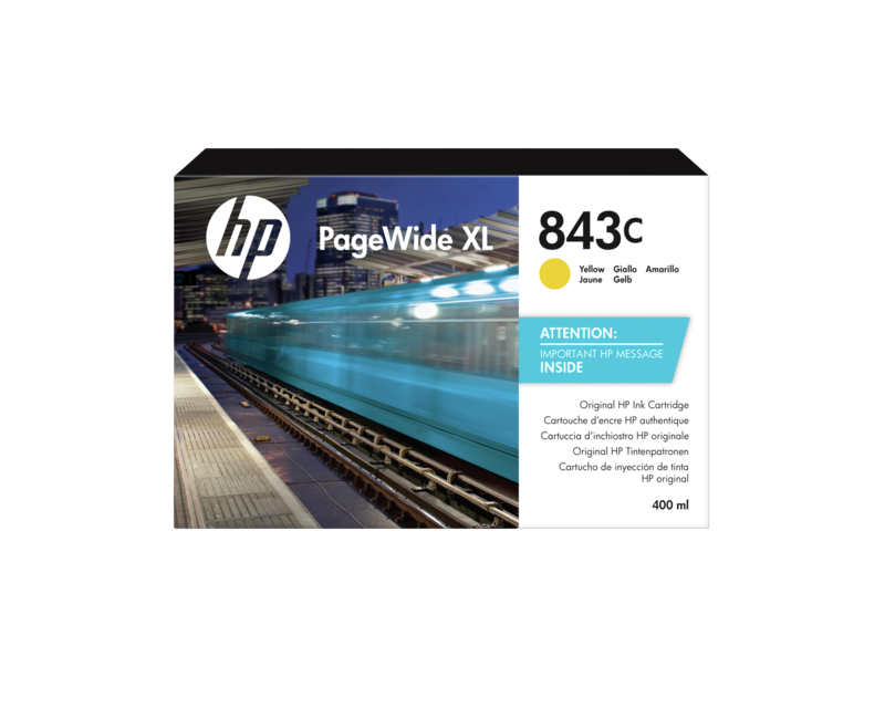 HP 843C Ink Cartridge yellow 400ml