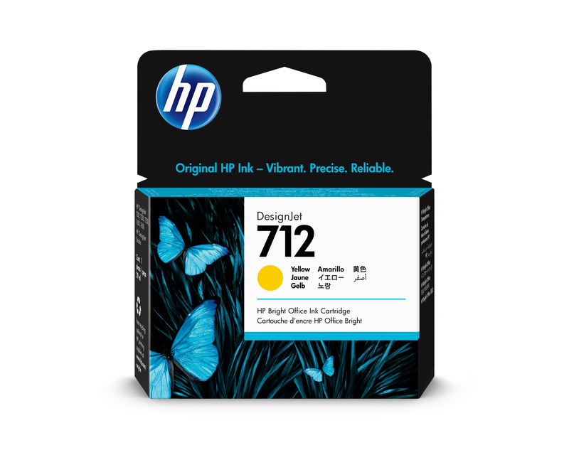 HP 712 Ink Cartridge Yellow 29ml
