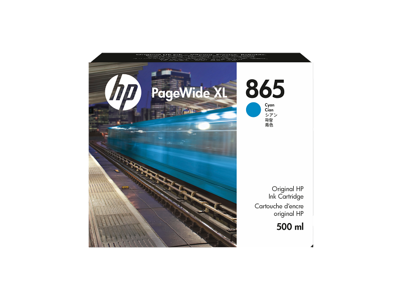 HP 865 Ink Cartridge Cyan 500ml